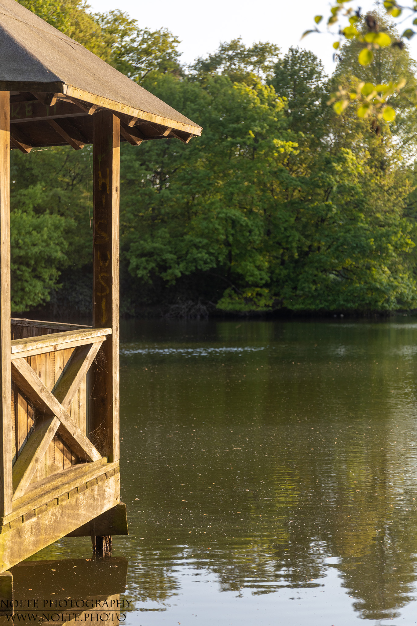 Pavillion im Abendlicht